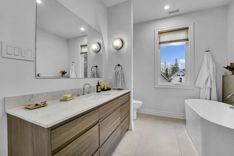 Double vanity and bath at 248 Main Street