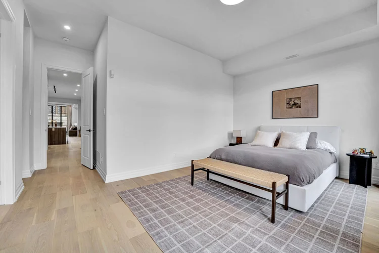 Bedroom overlooking the balcony at 248 Main Street