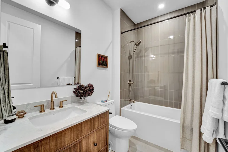 Bathroom vanity and tub at 248 Main Street