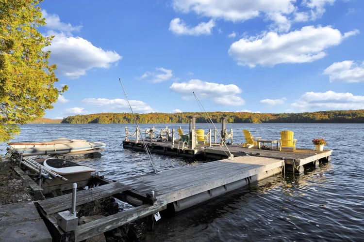 Private dock on Meech Lake at 755 Ch. du Lac-Meech, Chelsea