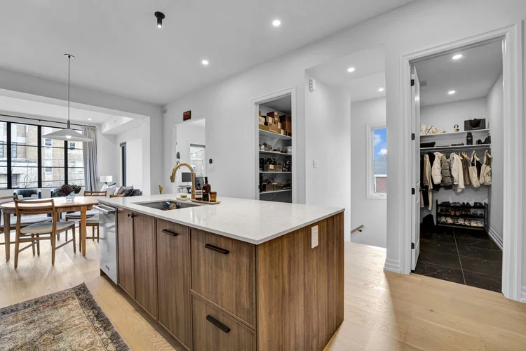 Kitchen and dining connection at 248 Main Street