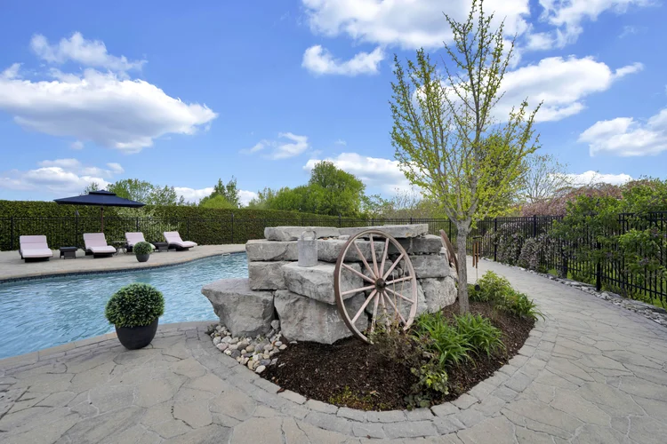Rear exterior and outdoor living at 812 McManus