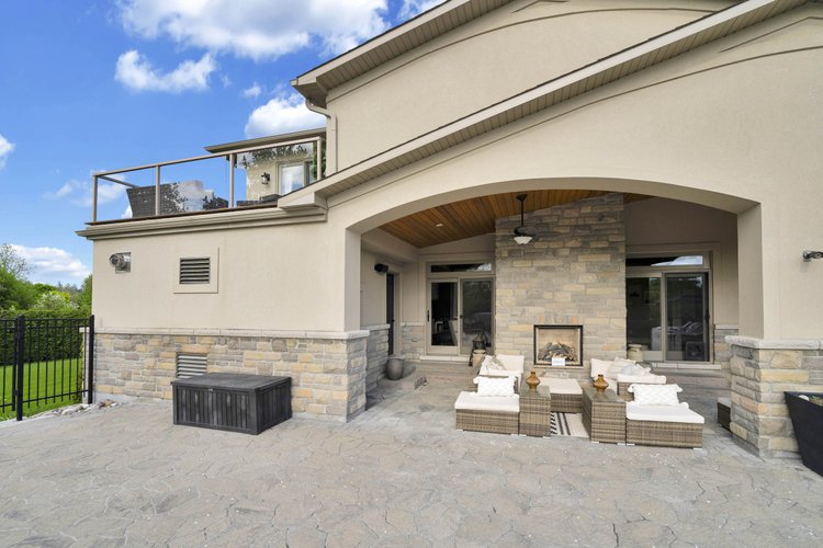 Rear exterior and outdoor living at 812 McManus
