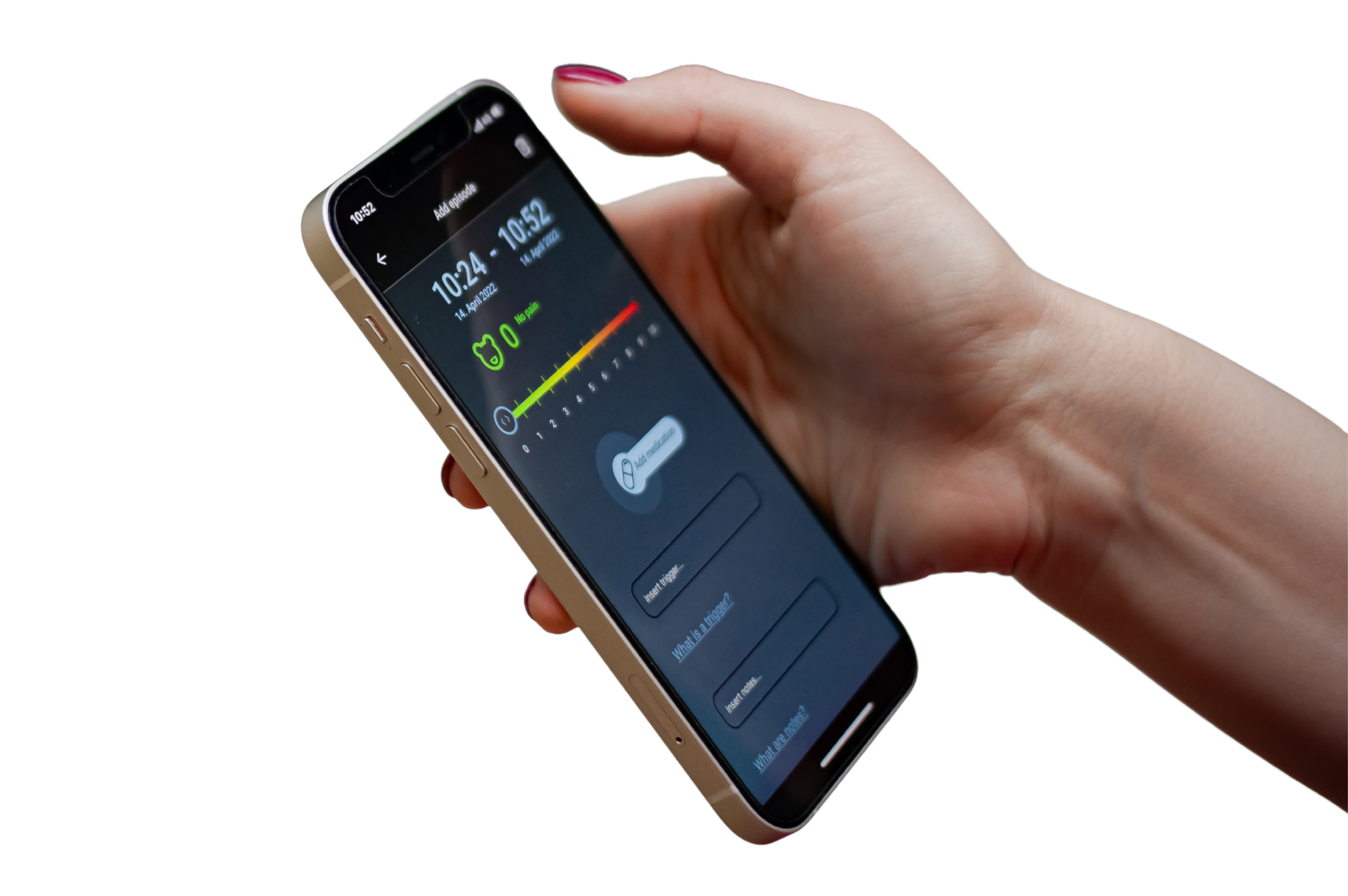 Migrevention Headache App on a smartphone