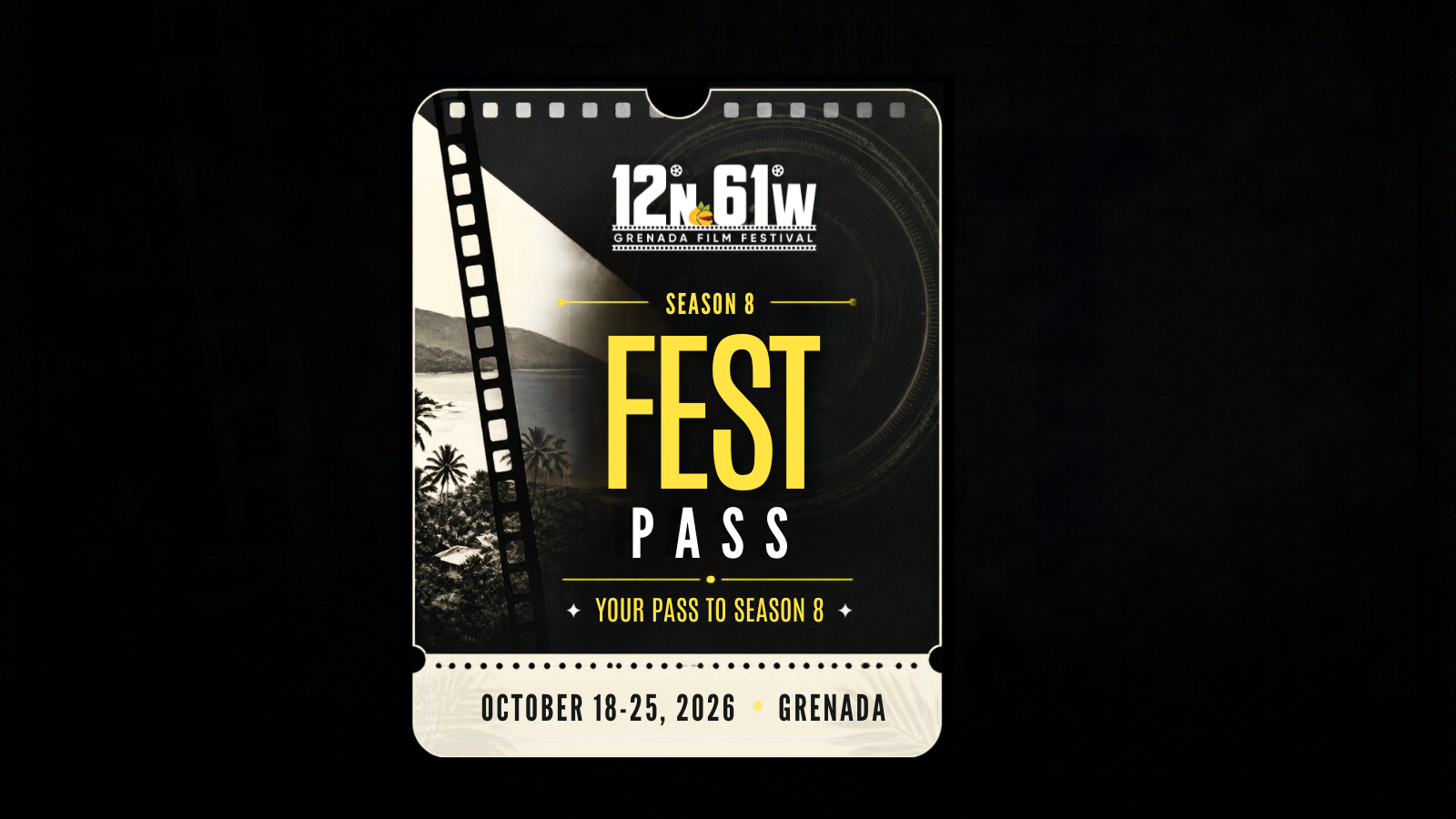 1261 Grenada Film Festival Season 8 Festival Pass