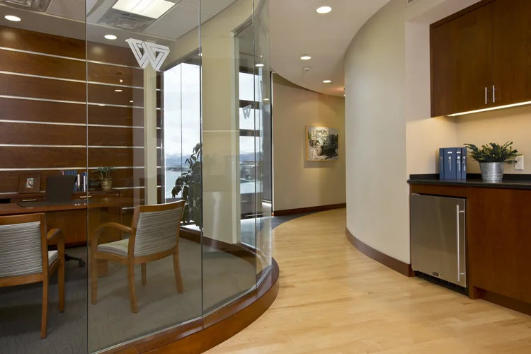 At DMA we design structure, interiors and site to make a complete composition. This outdoor area includes covered and open spaces, an outdoor kitchen and dining area, hot tub and a fire pit conversation area. An existing natural spring fed creek was 