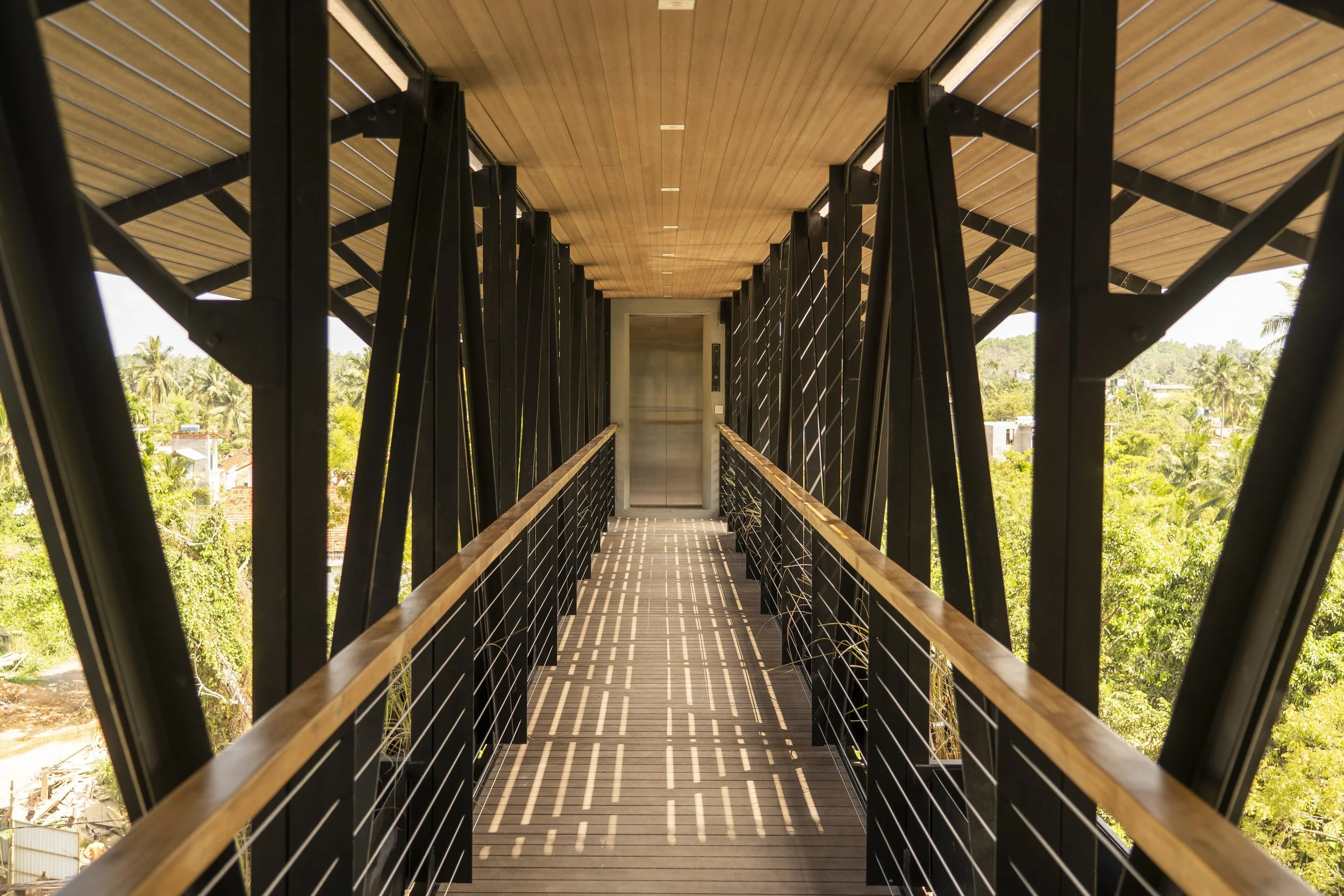 The Nine daytime bridge and walkway