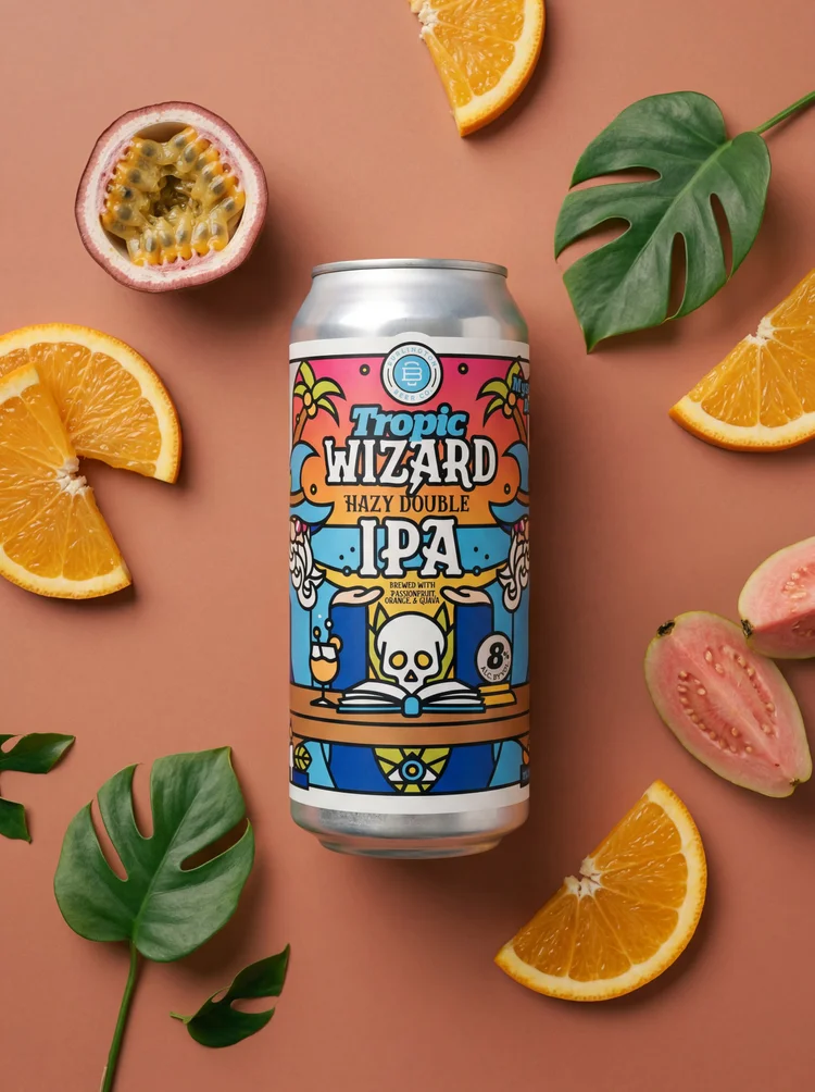 Tropic Wizard campaign image: Tropical fruit flat lay