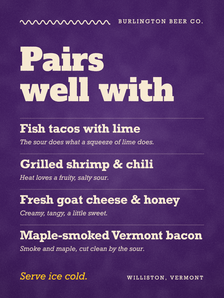 Electric Oasis campaign image: Food-pairing carousel card