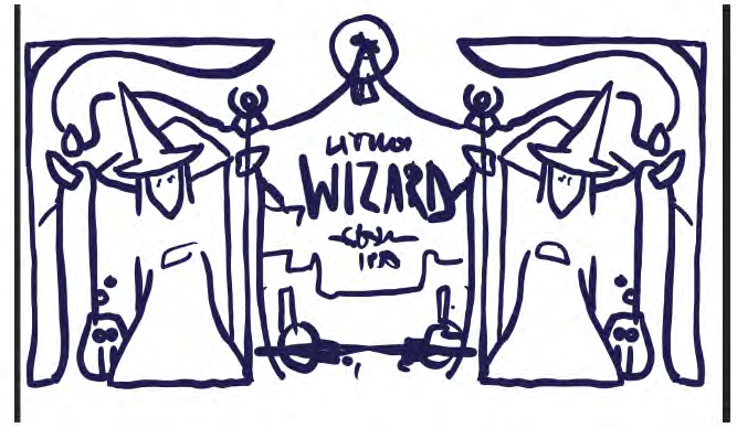 Little Wizard: Concept sketch, artwork by Tim Fealey