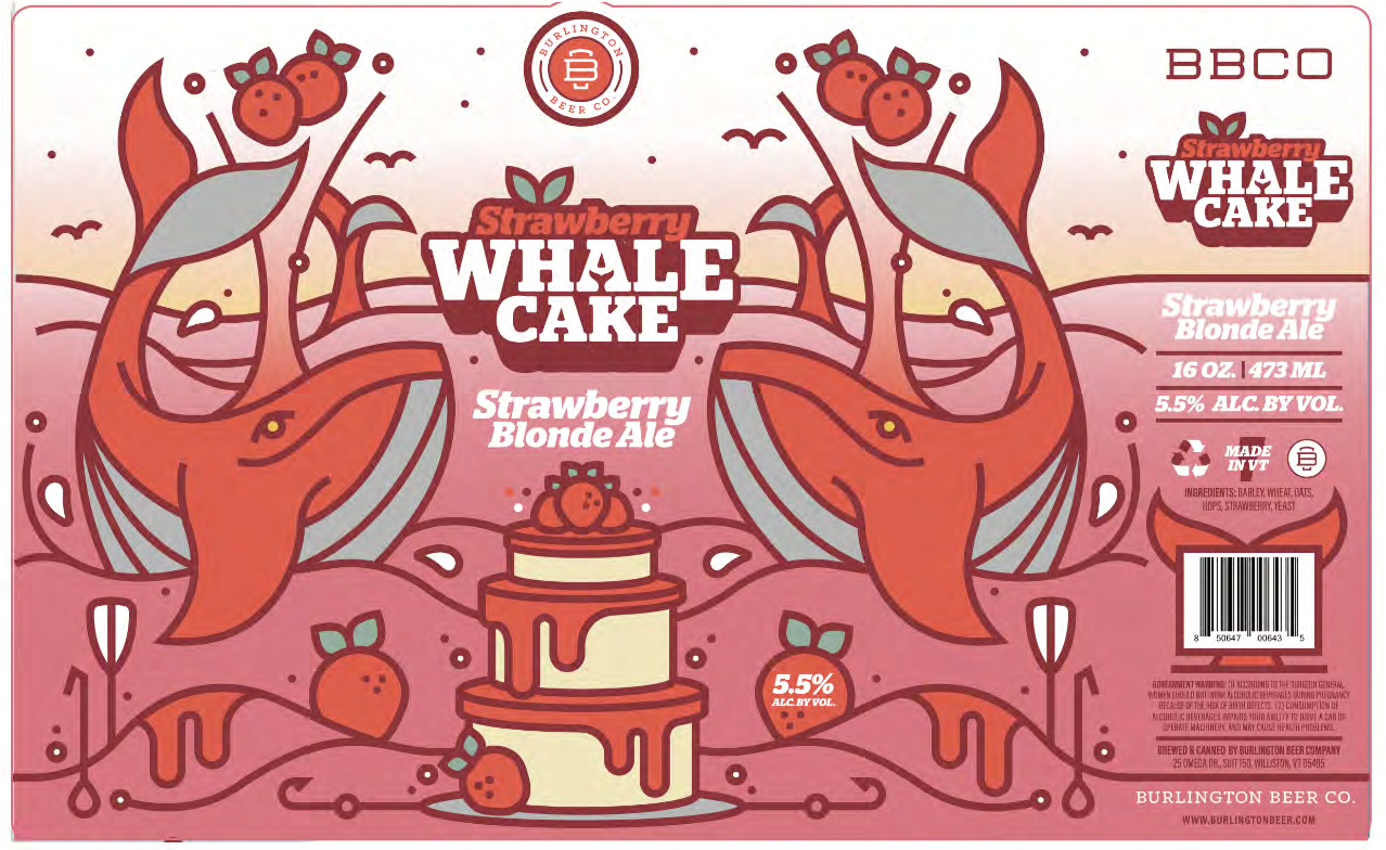Strawberry Whale Cake: Final art, artwork by Tim Fealey