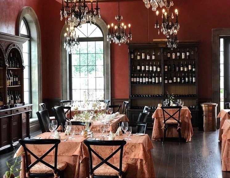 Dining at Roghani's Restaurant inside Château des Fleurs