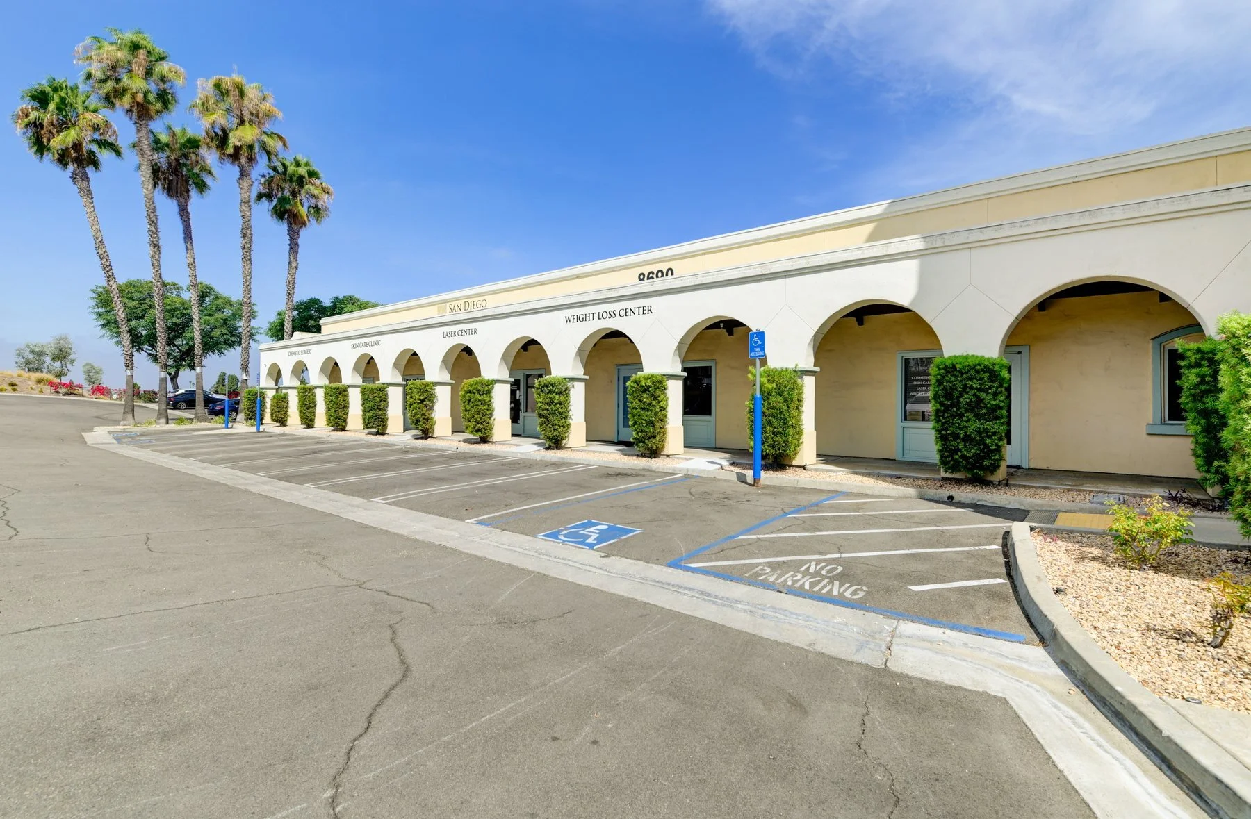 Office and medical building at 8690 Center Dr in La Mesa