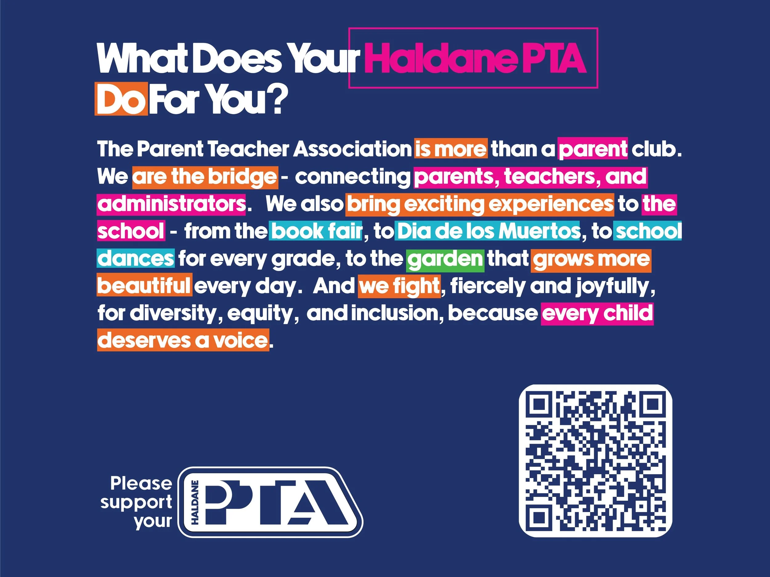 What Does Your Haldane PTA Do For You?