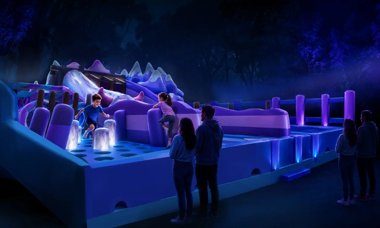 The Yeti Mine Adventure inflatable play area