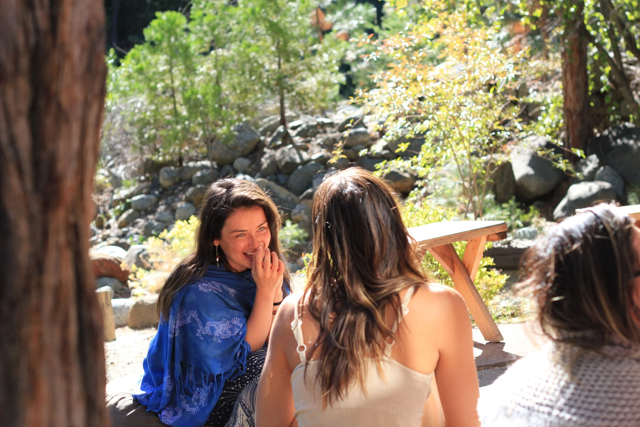 Group retreat gathering at Hestia Magic Mount Shasta California