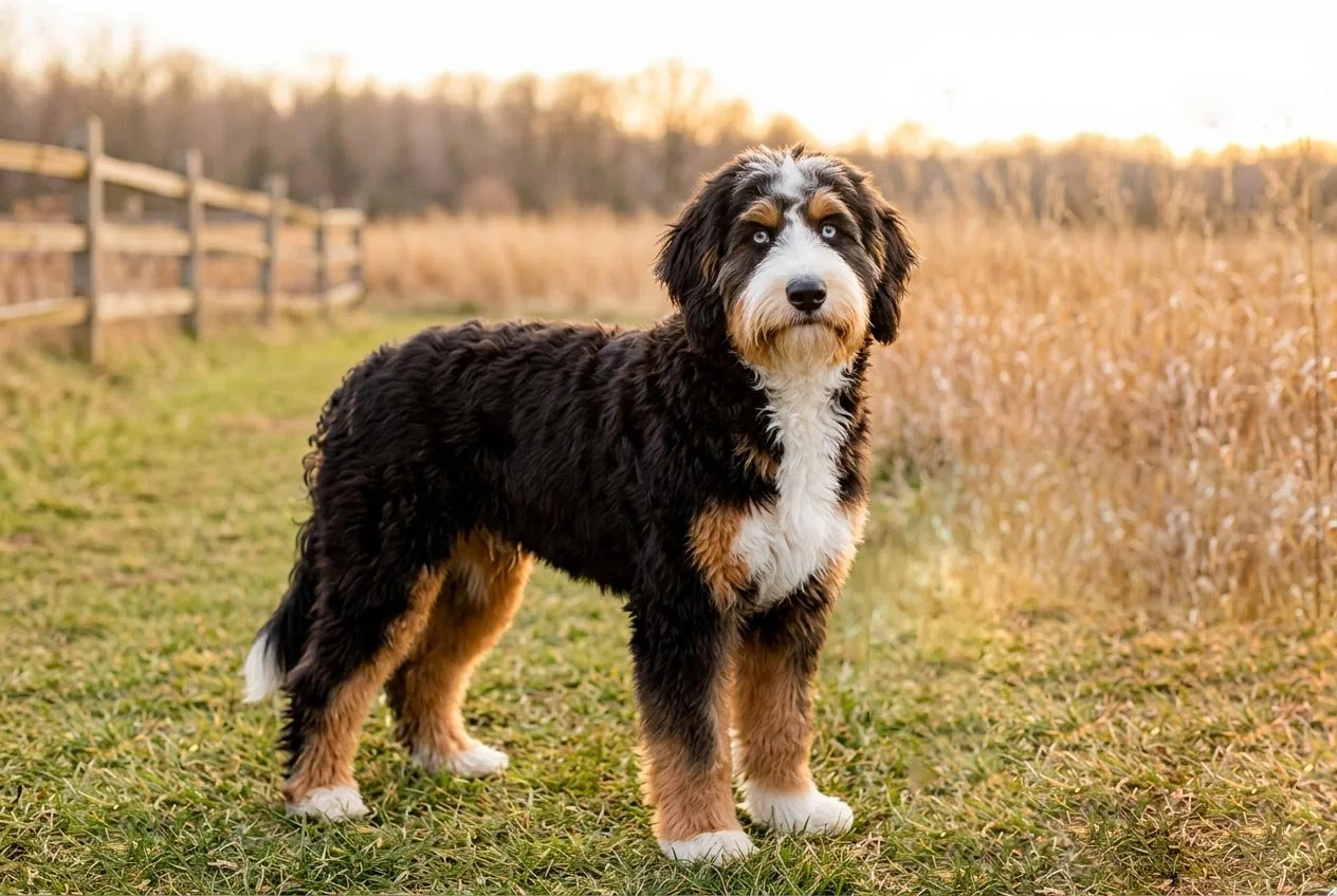 Fleece soft wavy furnished Australian Mountain Doodle