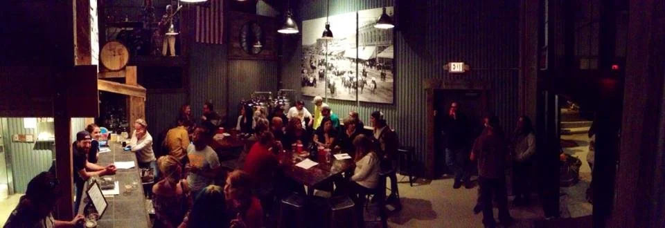 A full crowd in the original Creamery space