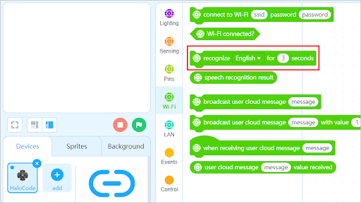 halocode speech recognition