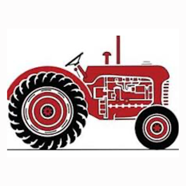 Illustration of Antique Tractor