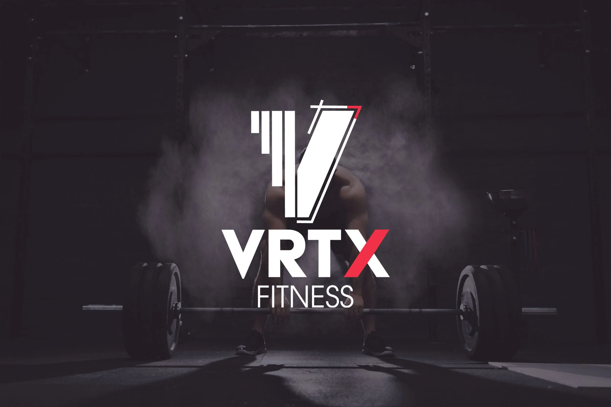 VRTX Fitness logo design by John August Design, custom brand identity for a Missoula, Montana gym