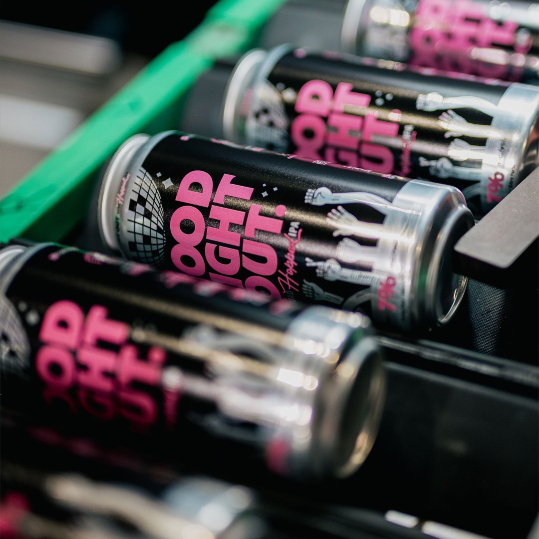Good Night Out 2026 beer can design