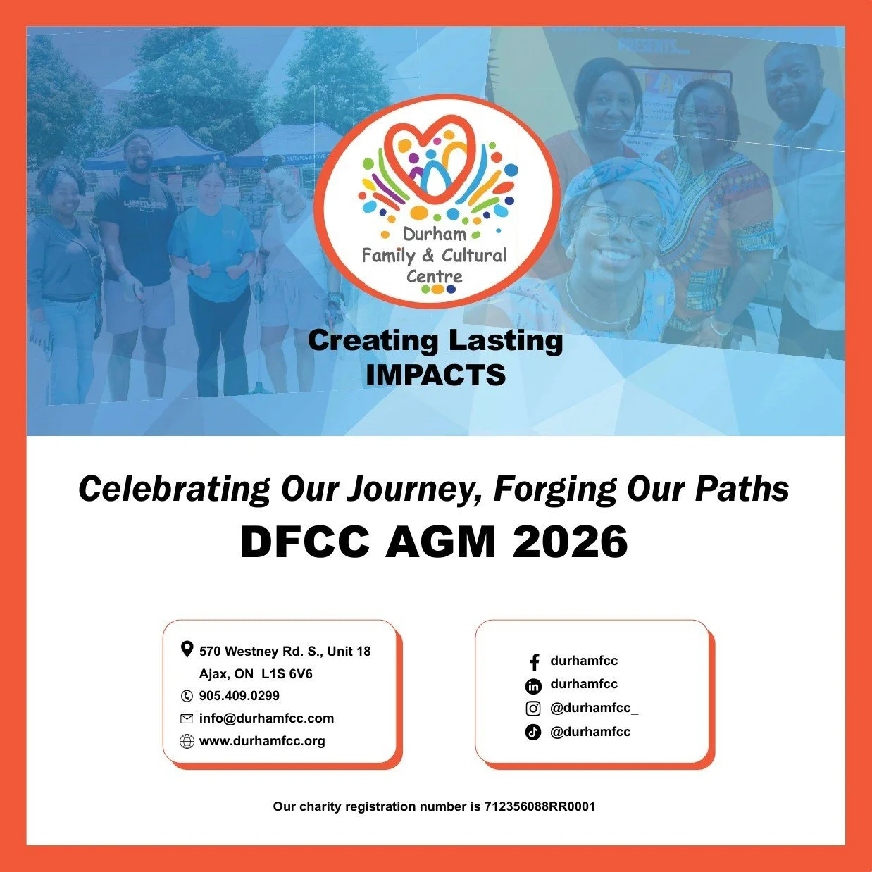 Cover of the DFCC AGM 2026 booklet, Creating Lasting Impacts