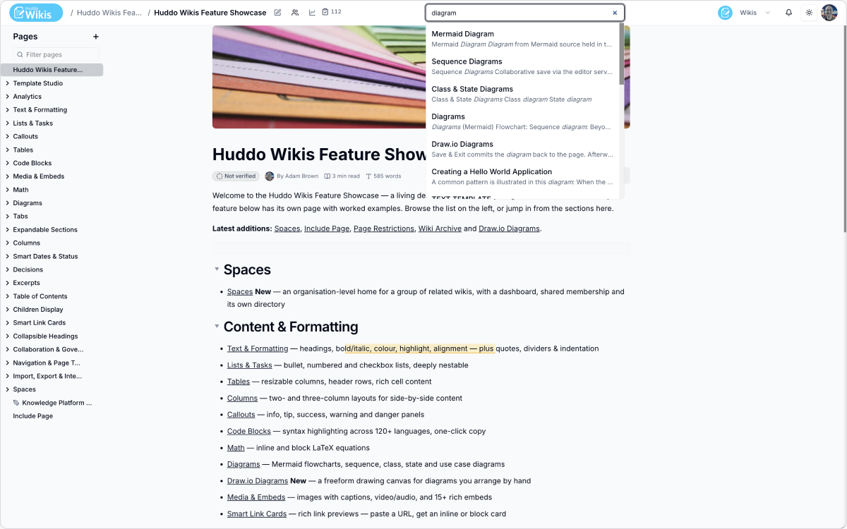 Search results in Huddo Wikis