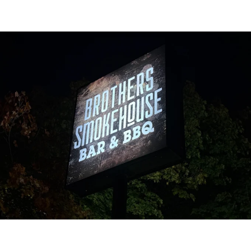 Brothers Smokehouse Bar and BBQ sign