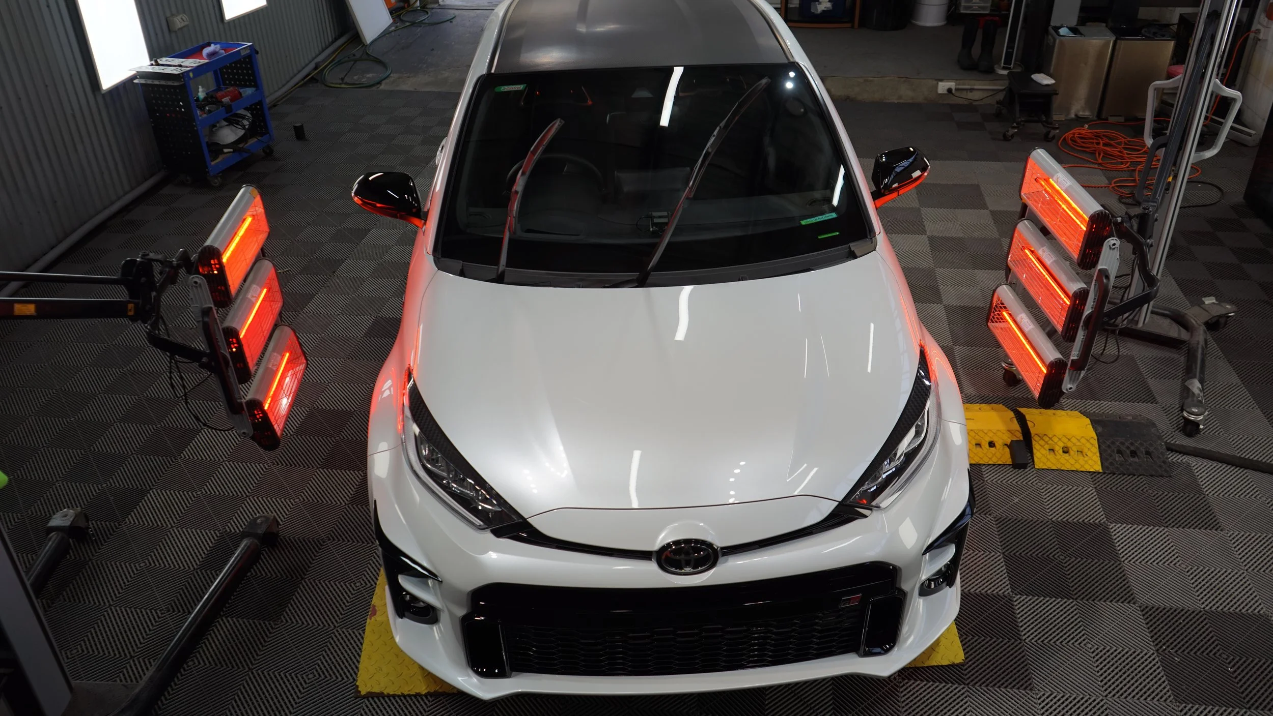 Toyota GR Yaris infrared curing