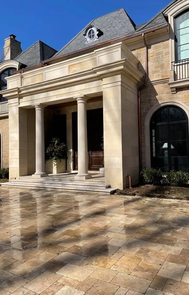Driveway pressure washing after Maryland clean concrete
