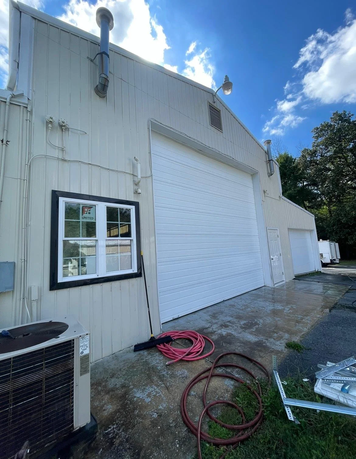 Commercial building after Chestertown MD soft wash clean exterior