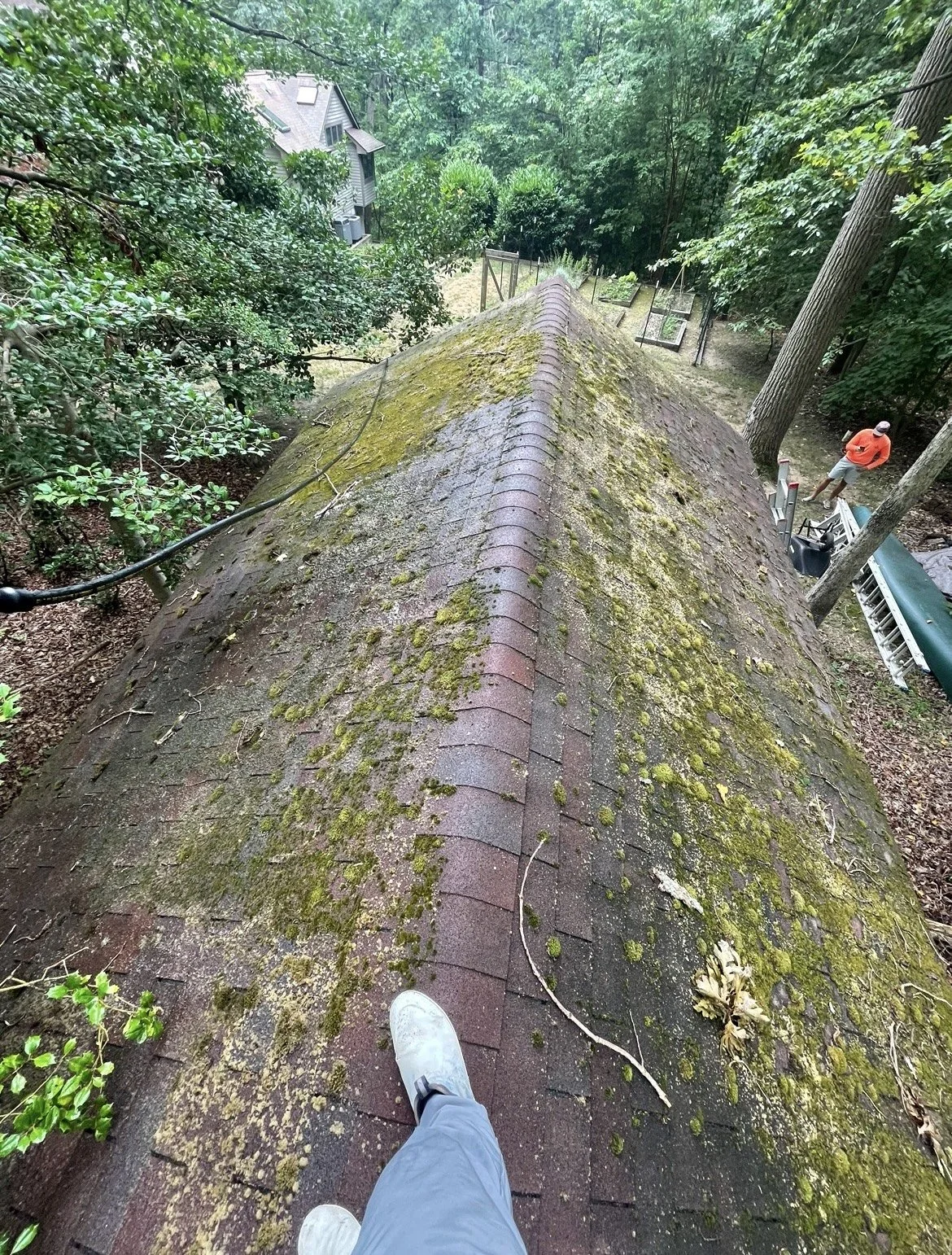 Patio and deck before Annapolis MD restoration