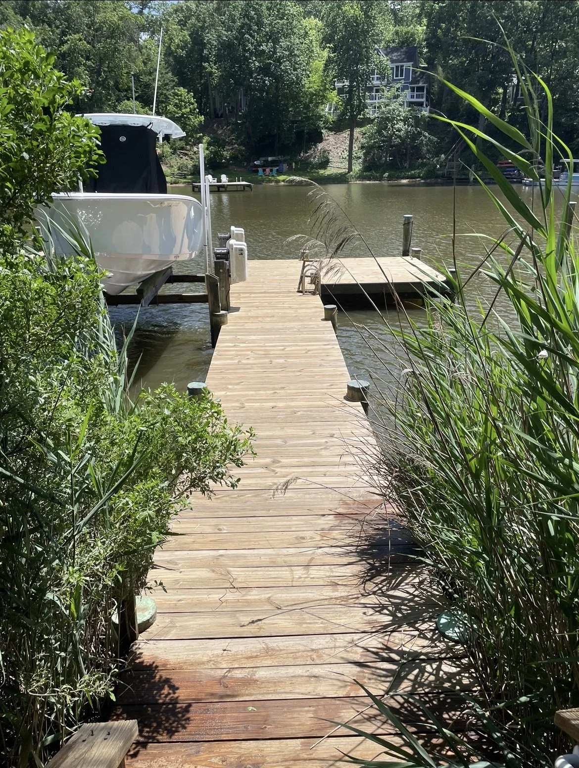 Dock after Annapolis MD washed and stained
