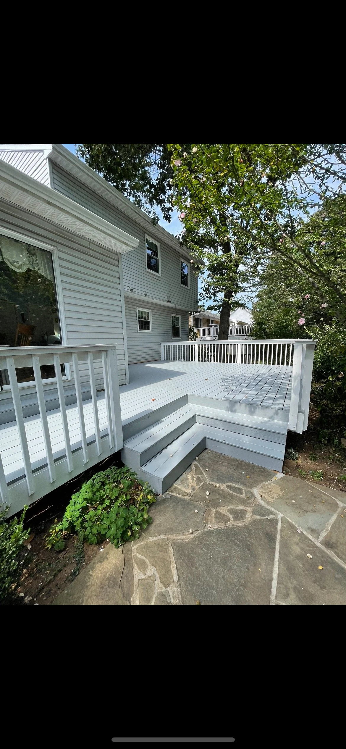 Deck after staining Wilmington DE wood grain restored