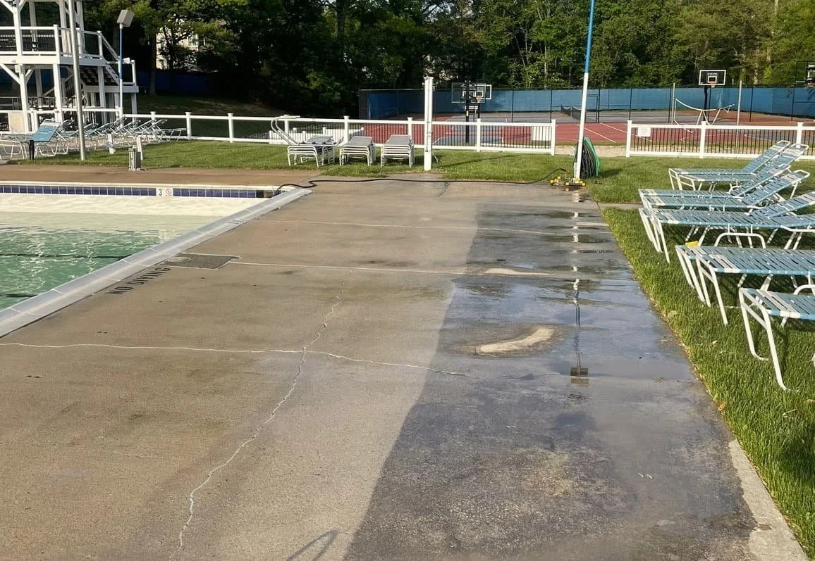 Concrete cleaning coatings Odenton MD patios pool decking Anne Arundel County Maryland