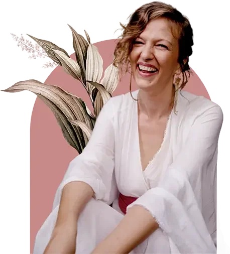 Jennifer, curly hair, patterned cardigan, outdoors