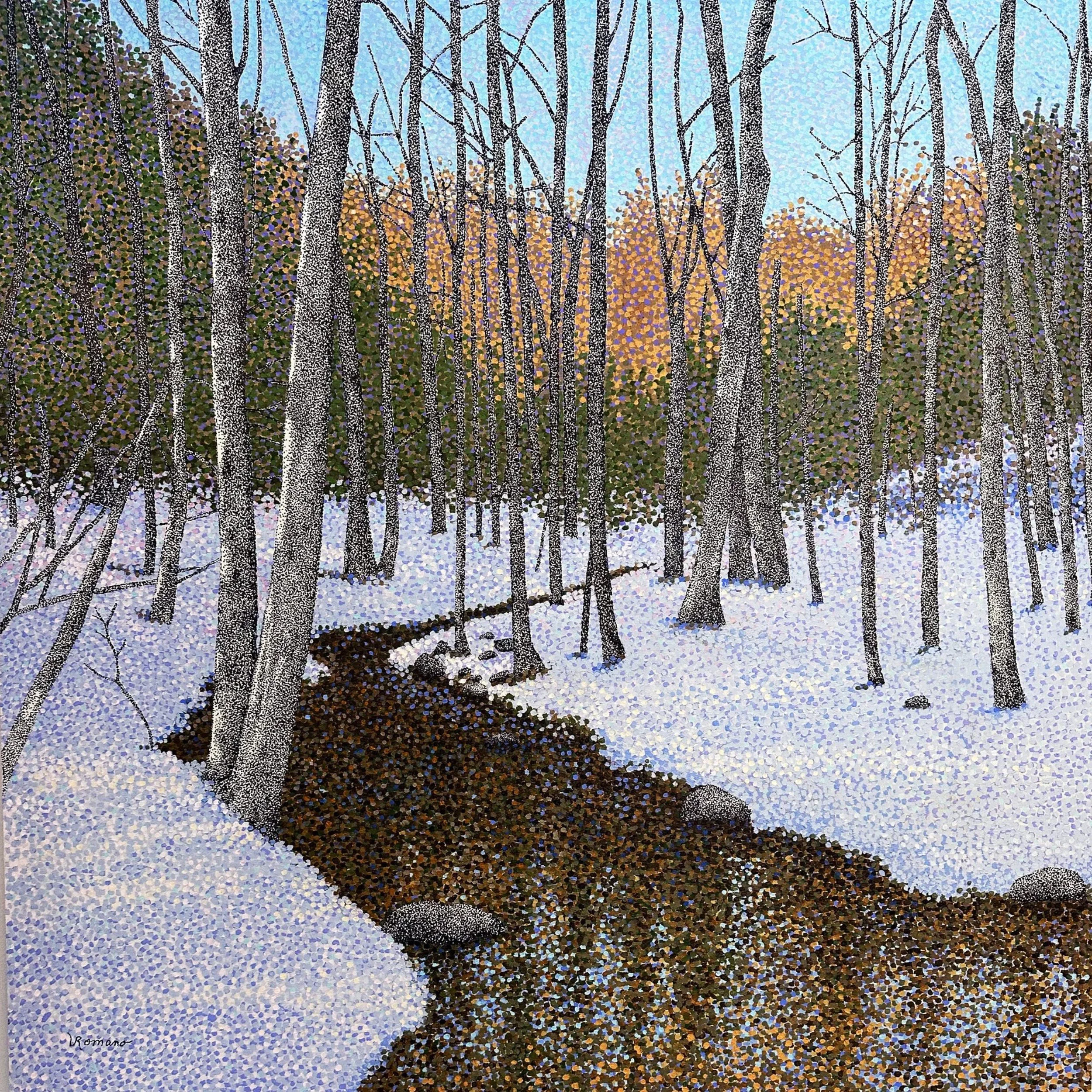 Be Still — macro crop showing layered dots and stippling texture