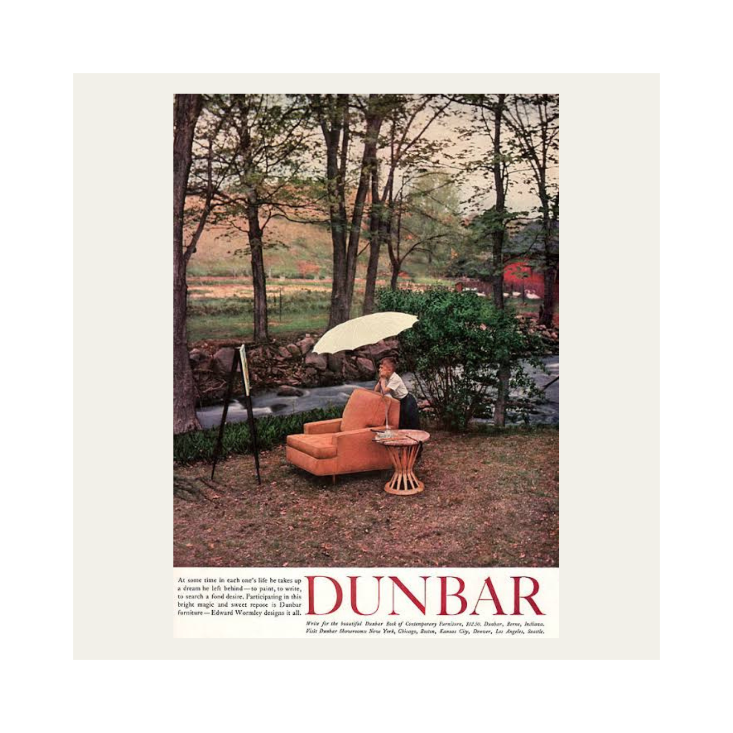 Dunbar showroom styling, archival reference