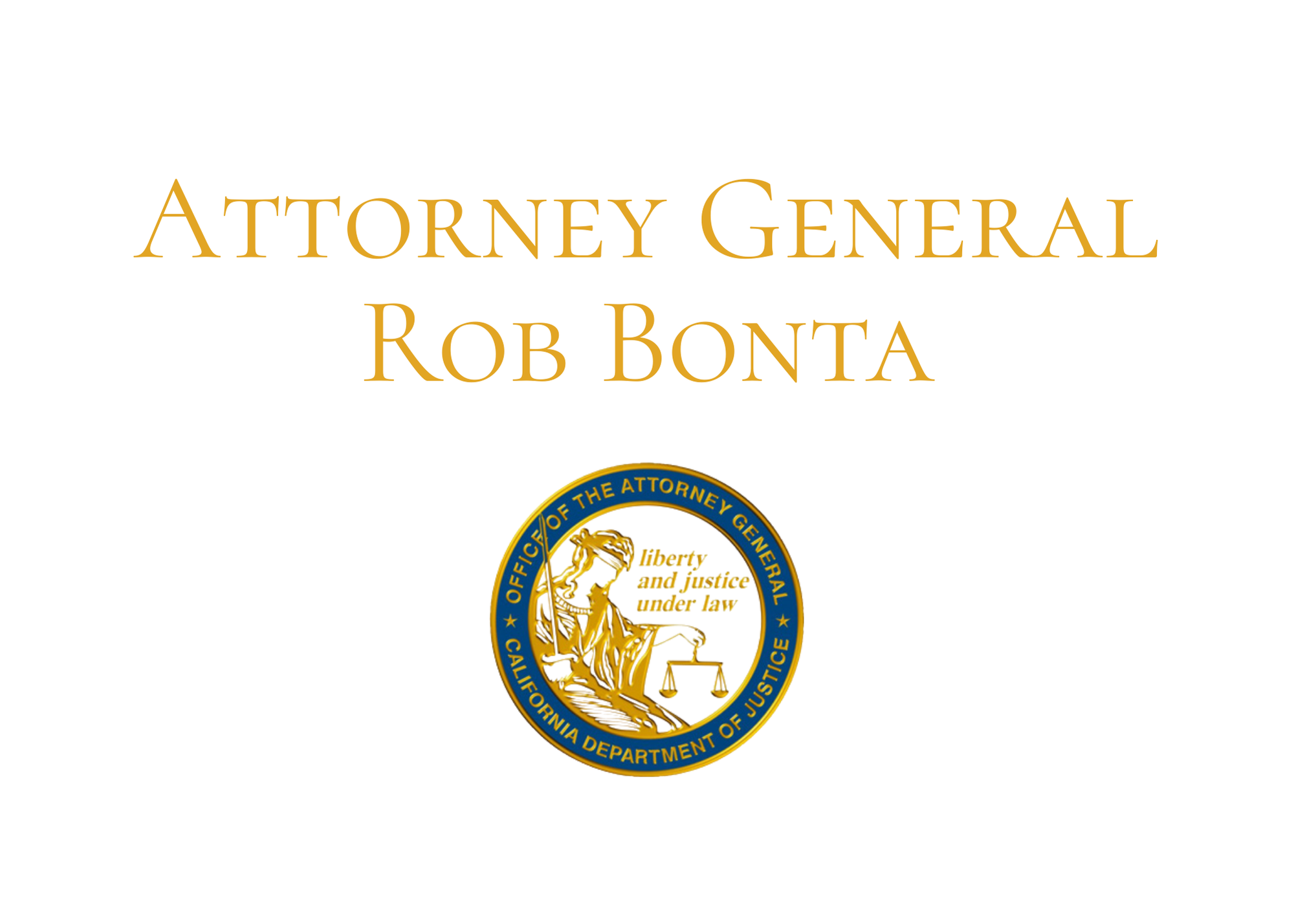 California Attorney General Rob Bonta