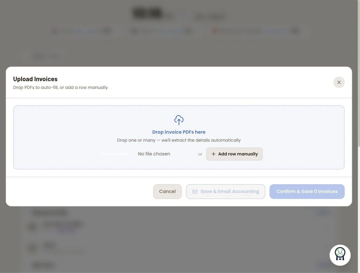 Invoice Tracker - drop PDFs and details are extracted automatically