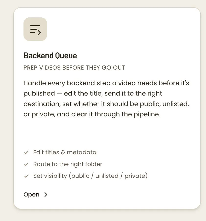 Backend Queue - overview