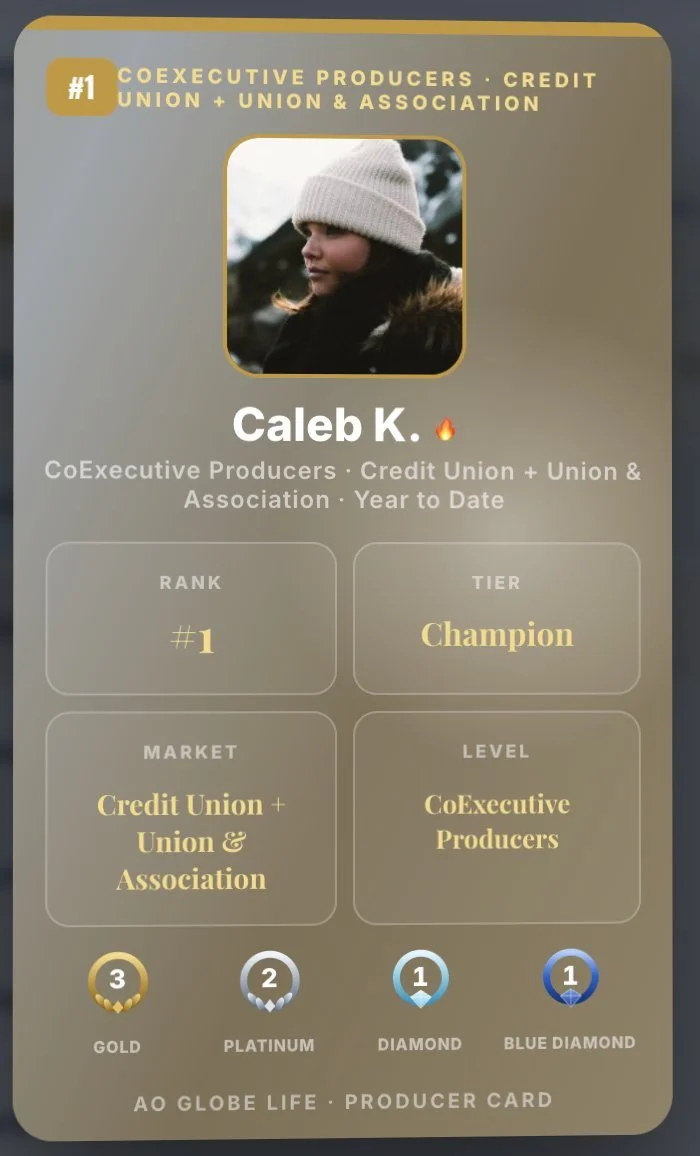 Producer card - rank 1