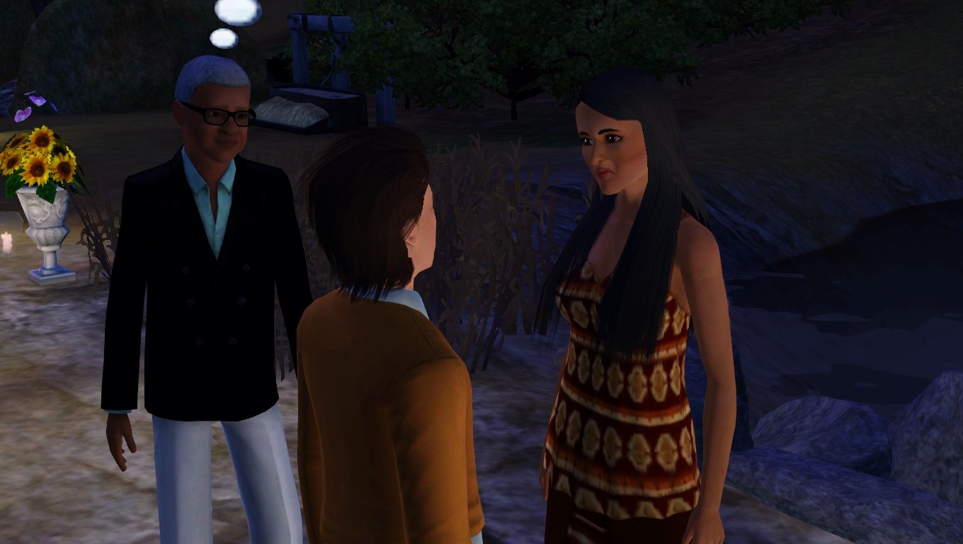 Altman stands slightly back from Ryker and Sage, who are looking into each other’s eyes