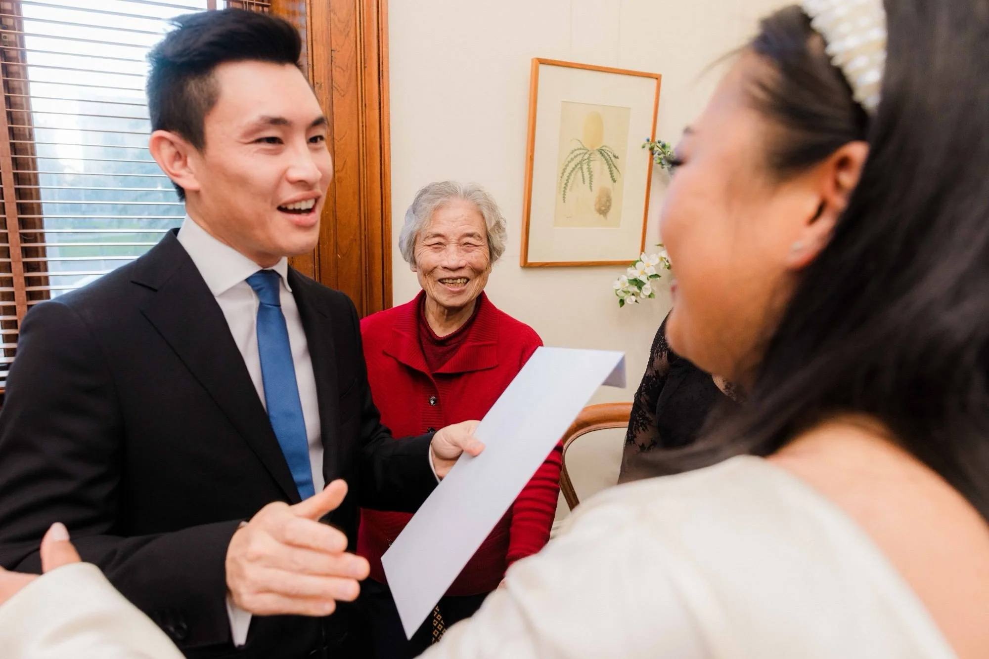 Groom crying during the ceremony — raw, unguarded emotion