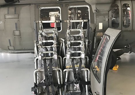 Helicopter Seat and Door Stand