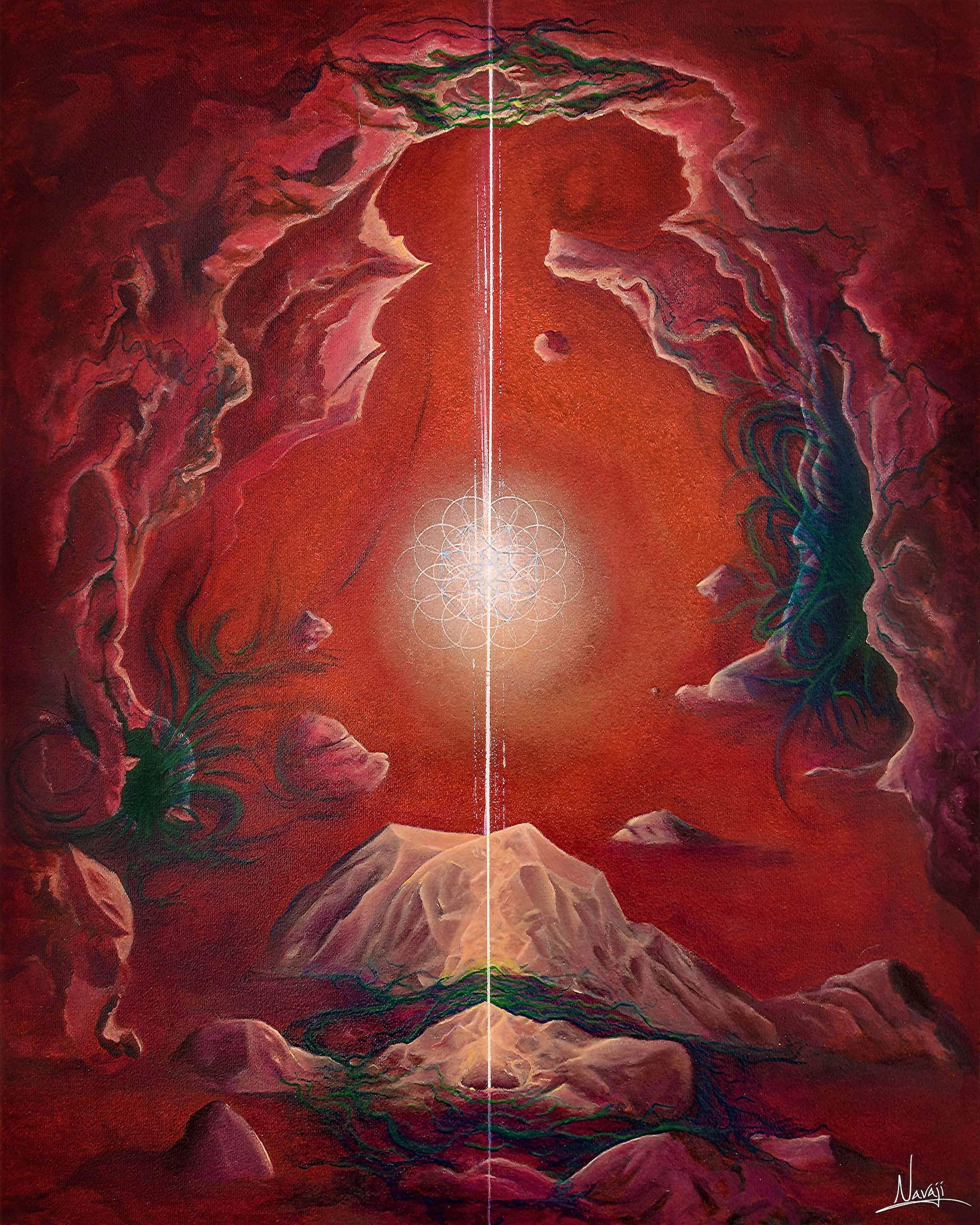 Kalkin Chakra by Navaji David Nava viewed under natural light