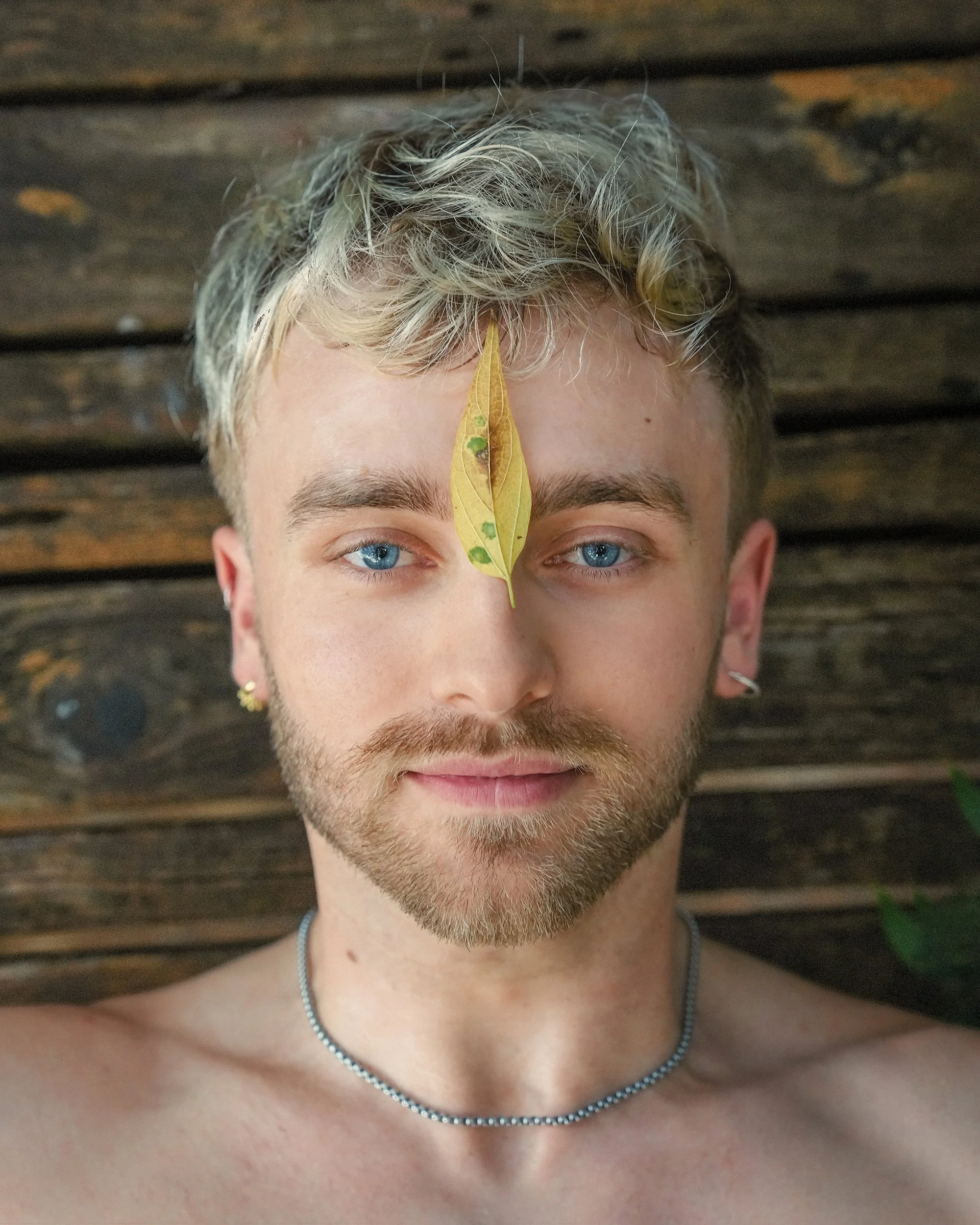 Conceptual headshot of Aidan DeWitt photographed by Navaji David Nava