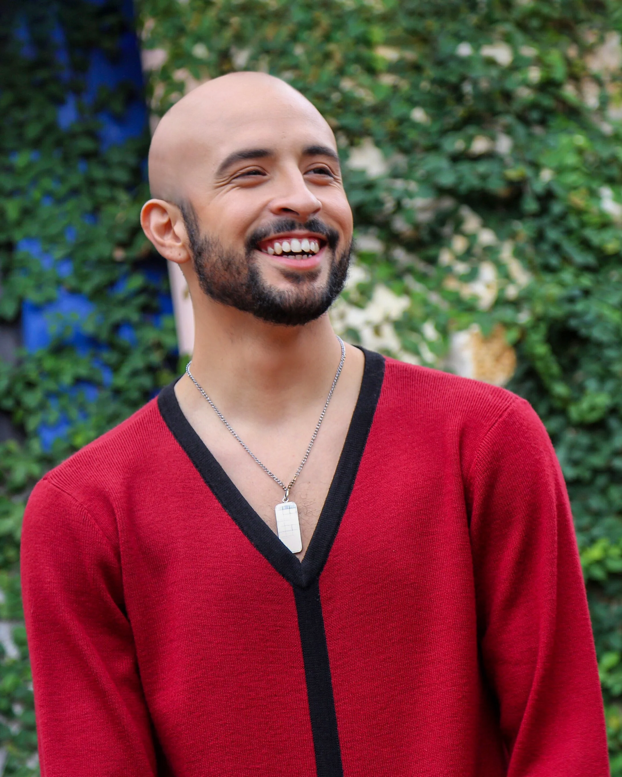 Portrait of Navaji David Nava outdoors