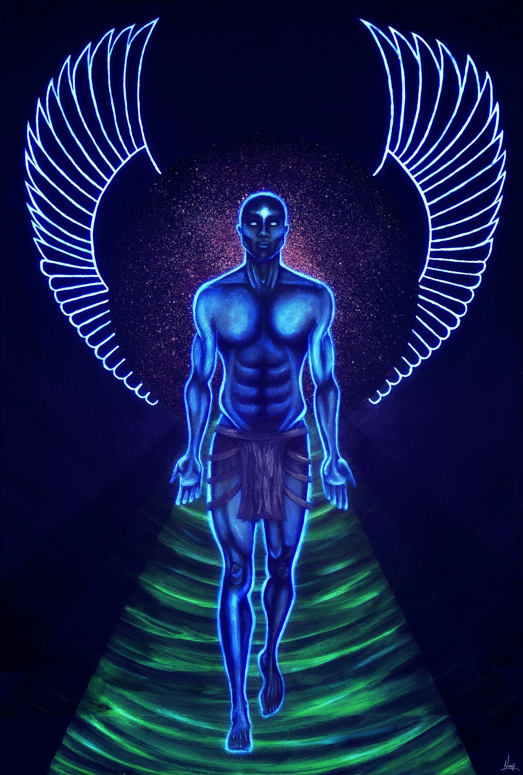 RA by Navaji David Nava viewed under ultraviolet light